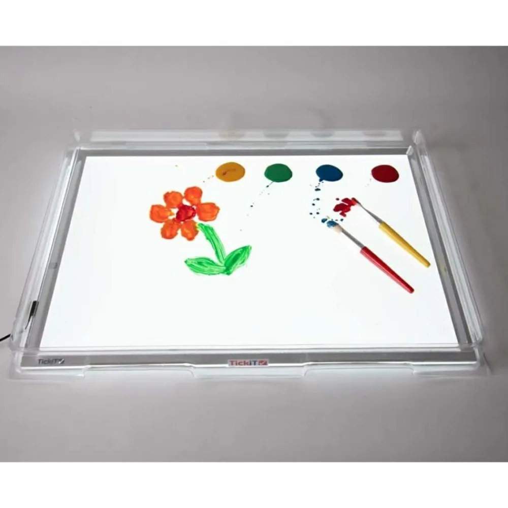 Clearance tickit® Transparent bakke til lyspanel A2