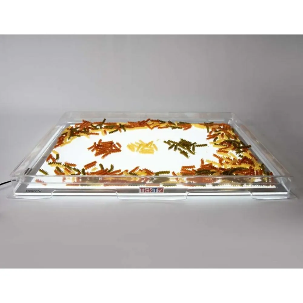 Clearance tickit® Transparent bakke til lyspanel A2