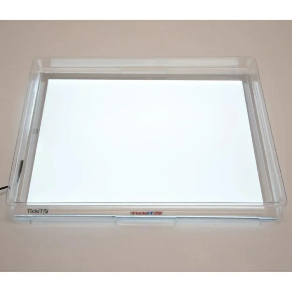 Clearance tickit® Transparent bakke til lyspanel A3