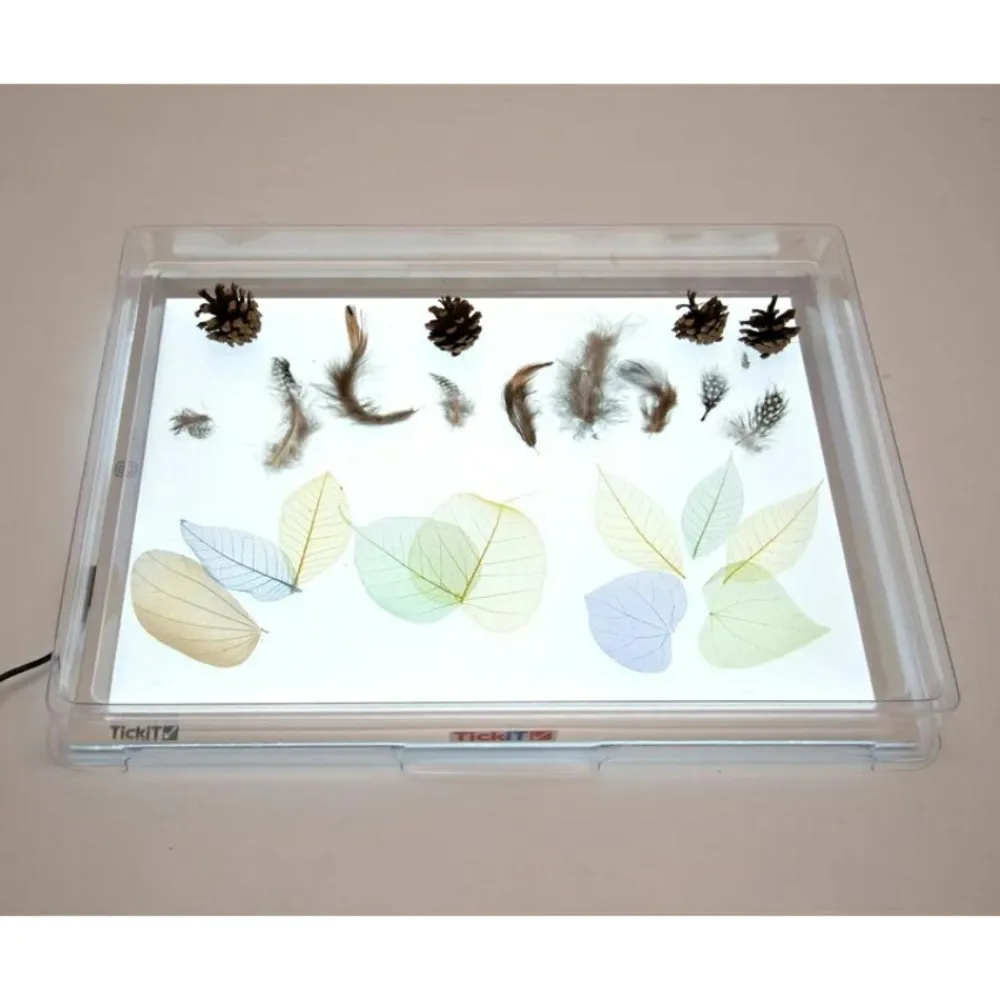 Clearance tickit® Transparent bakke til lyspanel A3