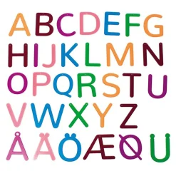 Outlet Transparente bogstaver, 32 dele