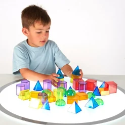 Clearance tickit® Transparente geometriske former, 36 stk