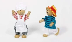 Discount goki Trædukker m. 8 sæt tøj - Bjørnene Benna & Bennoh