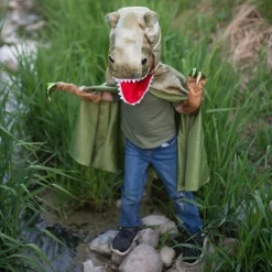 Sale Great Pretenders T-Rex kappe m. klør - Grøn, str. 4-6 år