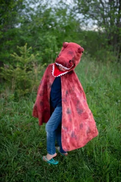 Clearance Great Pretenders T-Rex kappe med klør - Rød, str. 4-6 år