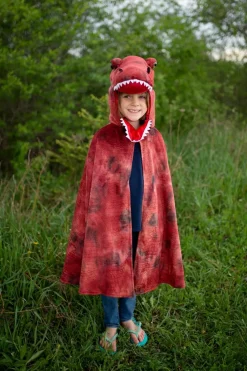 Clearance Great Pretenders T-Rex kappe med klør - Rød, str. 4-6 år