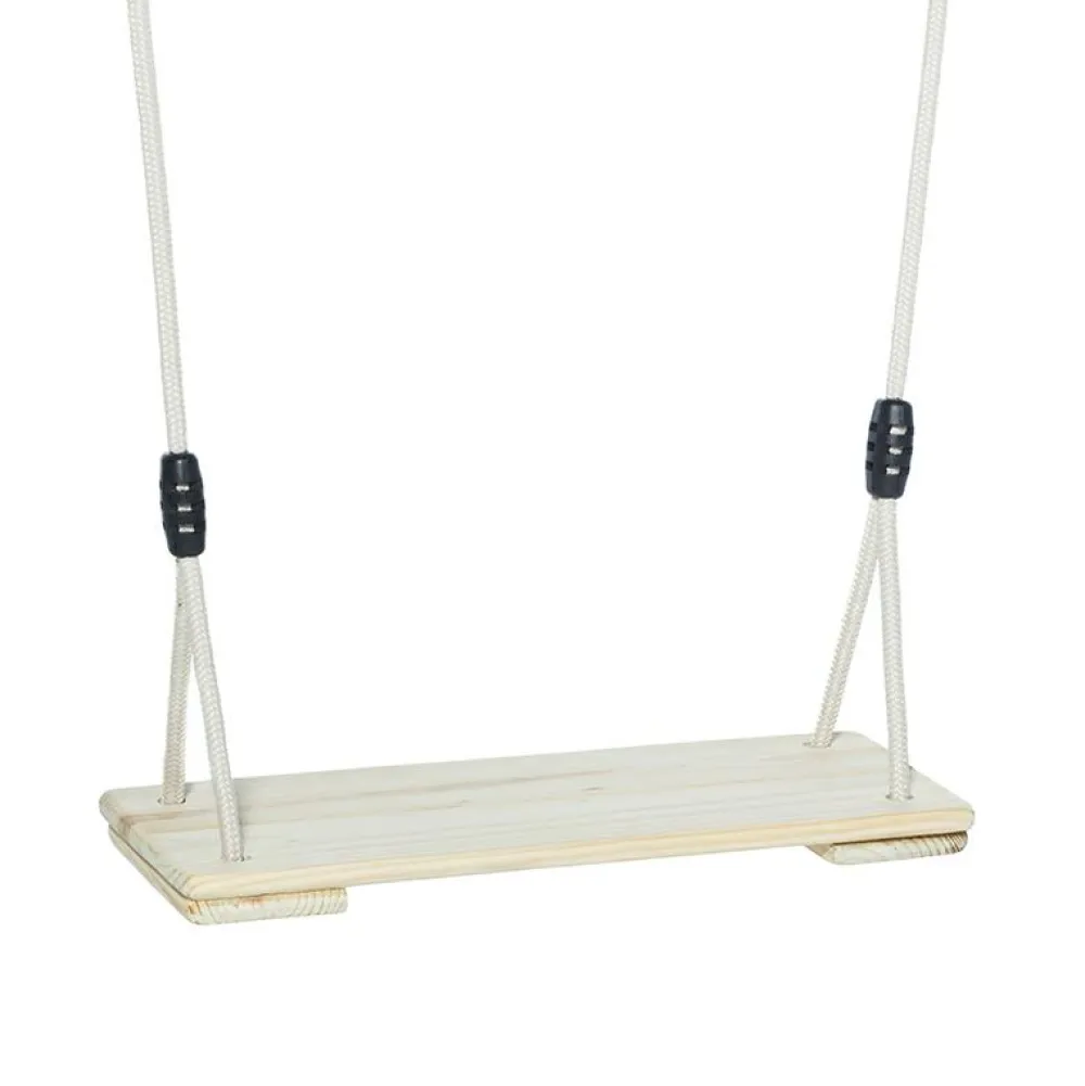 Discount DICE Trægynge 44 x 17,5 cm - 6 meter (beige reb)