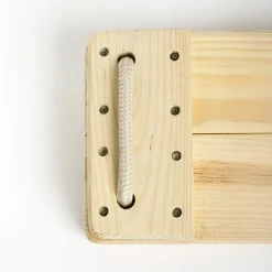 Discount DICE Trægynge 44 x 17,5 cm - 6 meter (beige reb)