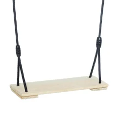 Discount DICE Trægynge 44 x 17,5 cm - 6 meter (sort reb)