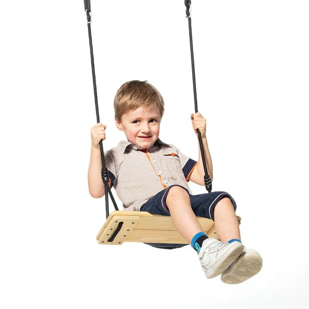 Best DICE Trægynge 44 x 17,5 cm (sort reb)