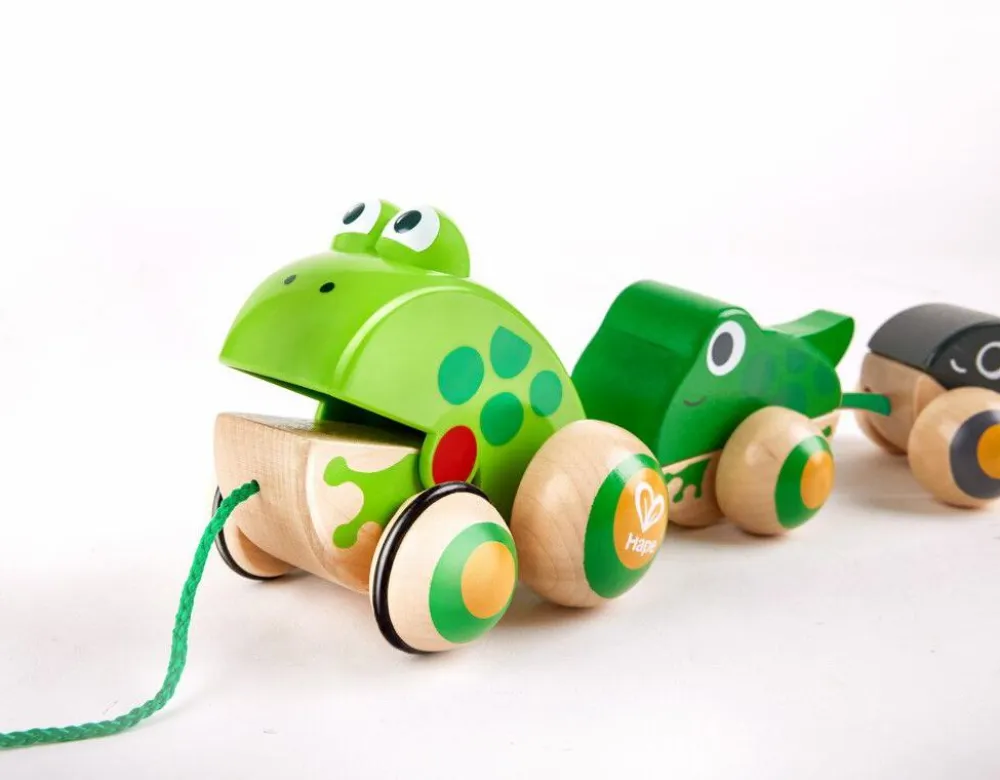 Hot Hape Trækkelegetøj - Familien Frø