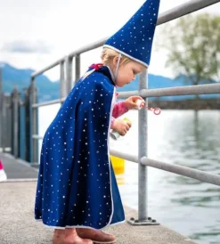 Clearance Great Pretenders Troldmandskappe m. stjerner, str. 4-6 år