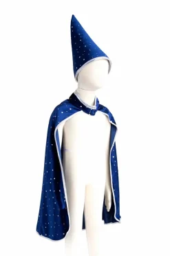 Clearance Great Pretenders Troldmandskappe m. stjerner, str. 4-6 år