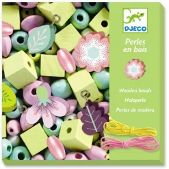 Sale Djeco Træperler - Blomster, 450 stk.