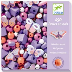 Sale Djeco Træperler - Sommerfugle, 450 stk.