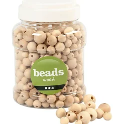 Sale Creativ Company Træperler i spand - Natur, 400 ml