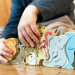 Outlet small foot Træpuslespil m. 26 brikker - Dyreliv