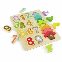Hot Hape Træpuslespil m. 20 brikker - Farver & tal