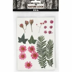 Sale Creativ Company Tørrede blomster/blade - Lyserød, 19 ass.