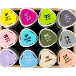 New Creativ Company Twin Markers - Pastel, 12 stk