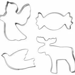 Hot Creativ Company Udstiksforme - Julemotiver, 4 stk