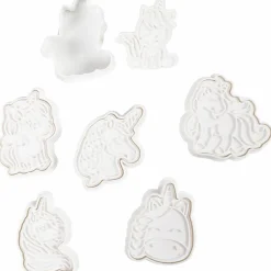 Creativ Company Udstiksforme m. prægning - Enhjørning, 6 stk