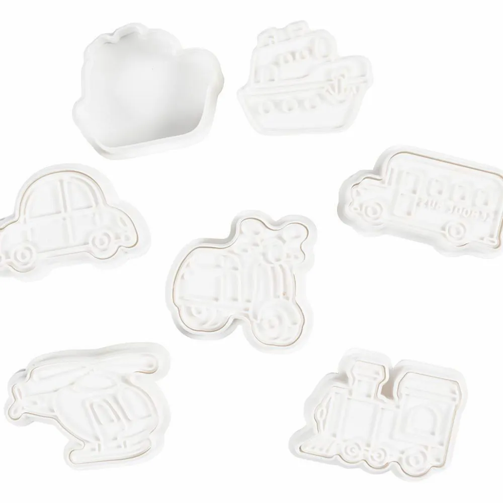 Best Creativ Company Udstiksforme m. prægning - Transport, 6 stk