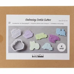 Best Creativ Company Udstiksforme m. prægning - Transport, 6 stk