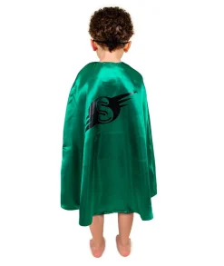 Online Pretend to Bee Vendbar kappe - Grøn/sort superhelt, str. 3-7 år