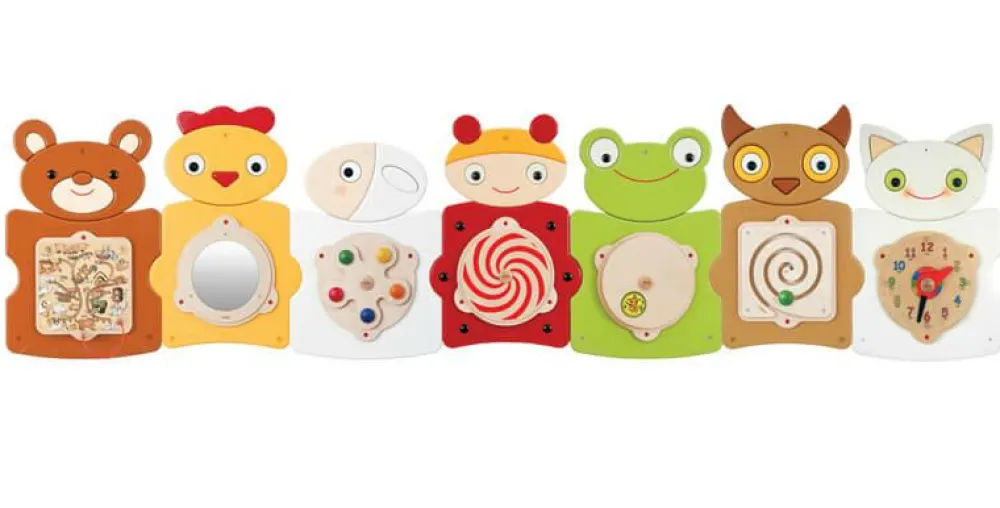 Clearance Vægpanel - Dyrevenner, 7 paneler