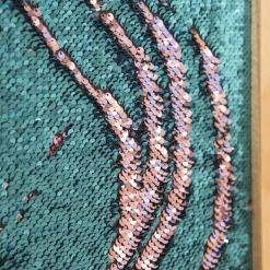 Hot Vægpanel m. pailletter - Blå/Pink, 1 stk