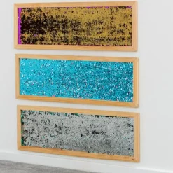 Hot Vægpanel m. pailletter - Blå/Pink, 1 stk