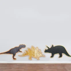 Sale Vægpanel m. pailletter - Dinosaurer, 3 stk