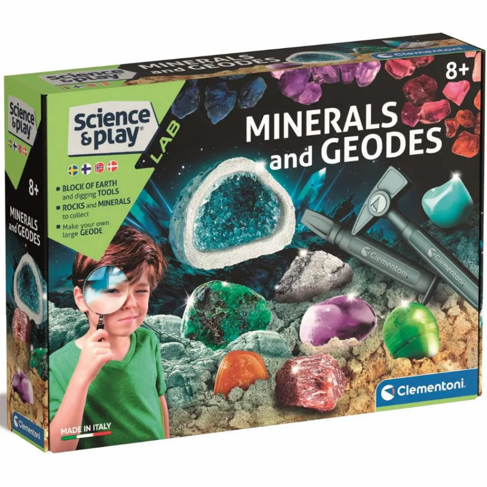 Best Clementoni Videnskabssæt - Mineraler & geoder