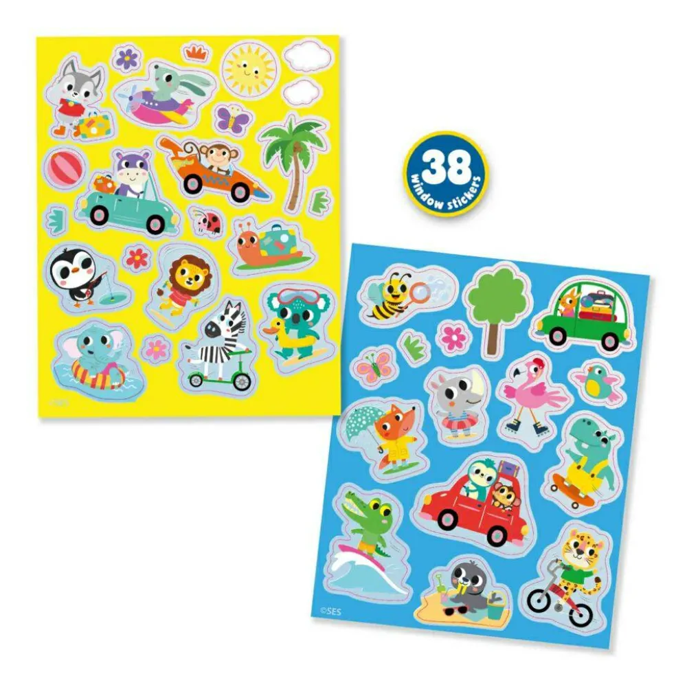 Best SES Creative Vinduesklistermærker, 38 stk