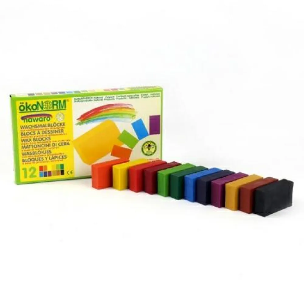 ökoNORM Voks tegneblokke - 12 stk.