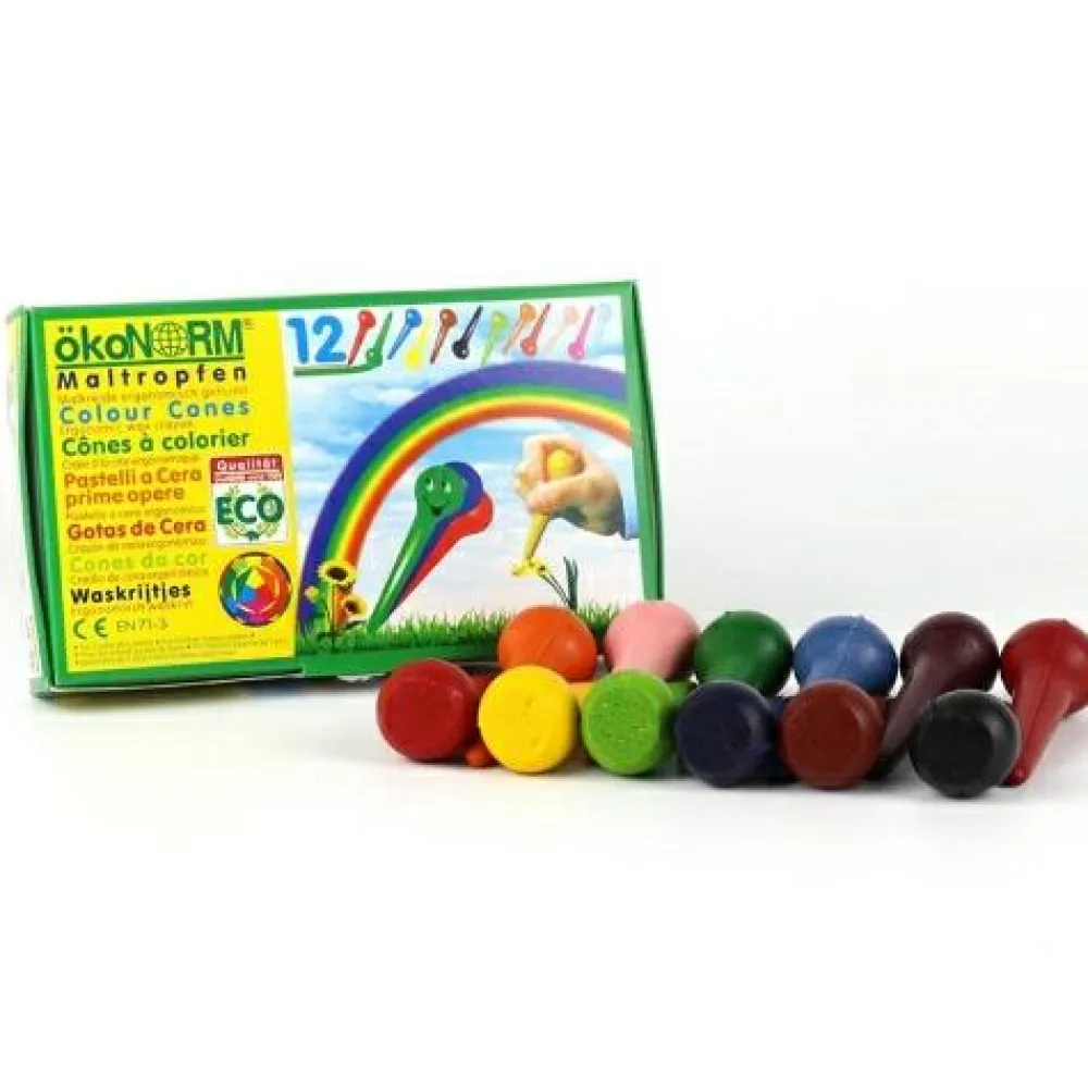 Discount ökoNORM Voksfarver dråbe - 12 stk.