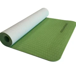 Yogamåtte 183 x 61 cm - Grøn/Grå